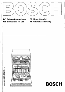 Handleiding Bosch SGI5905 Vaatwasser