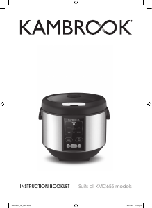 Bruksanvisning Kambrook KMC655 Health Steam Multikokare