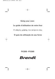 Mode d’emploi Brandt FV200XS1 Four