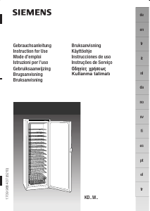 Manual de uso Siemens KD40W400 Refrigerador