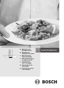 Manuale Bosch DWA073551 Cappa da cucina