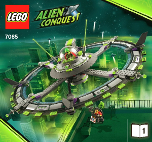 Bedienungsanleitung Lego set 7065 Alien Conquest Grosses Alien-Raumschiff