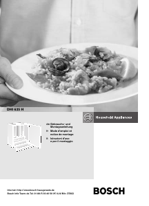 Manuale Bosch DHI635HCH Cappa da cucina