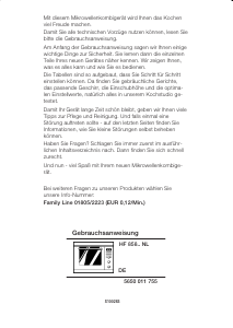 Bedienungsanleitung Siemens HF85960NL Mikrowelle