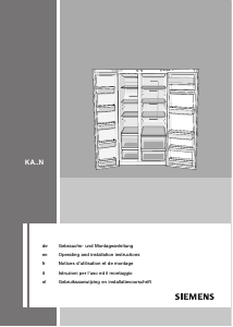 Manual Siemens KA62NV00 Fridge-Freezer