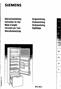 Brugsanvisning Siemens KD32F99 Køle-fryseskab