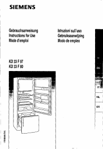 Mode d’emploi Siemens KD33F97 Réfrigérateur combiné