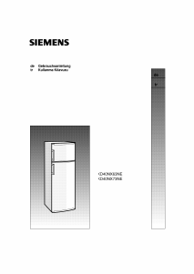 Kullanım kılavuzu Siemens KD40NX63NE Donduruculu buzdolabı