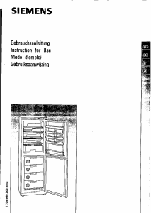 Manual Siemens KG26EF3 Fridge-Freezer