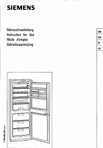 Manual Siemens KG29E20NL Fridge-Freezer