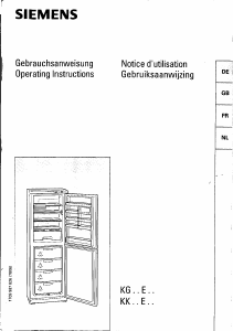 Manual Siemens KG31E04 Fridge-Freezer