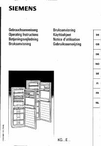 Brugsanvisning Siemens KG32E00SD Køle-fryseskab