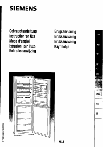 Brugsanvisning Siemens KG34E05GB Køle-fryseskab