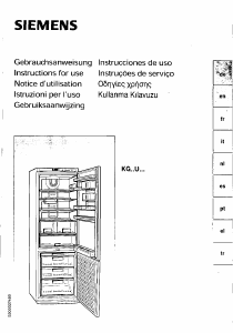 Mode d’emploi Siemens KG34U121 Réfrigérateur combiné