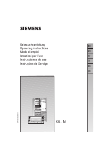 Manual Siemens KG36M390 Frigorífico combinado