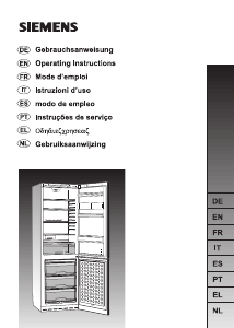 Manuale Siemens KG36SA45 Frigorifero-congelatore