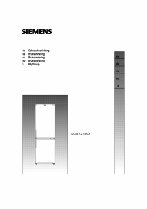 Käyttöohje Siemens KG36VX73SD Jääkaappipakastin