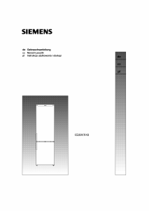 Instrukcja Siemens KG39VX43 Lodówko-zamrażarka