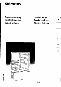 Manual Siemens KI32C40 Fridge-Freezer