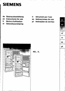 Manual Siemens KS42V20IE Frigorífico combinado