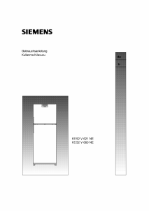 Kullanım kılavuzu Siemens KS52V660NE Donduruculu buzdolabı