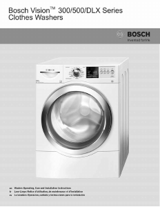 Mode d’emploi Bosch WFVC5400UC Lave-linge