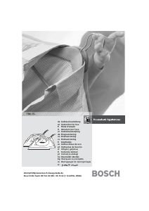 Bruksanvisning Bosch TDA1501CH Strykejern