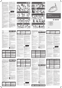 Manuale Bosch TDS1135 Sensixx Ferro da stiro