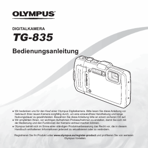 Bedienungsanleitung Olympus TG-835 Digitalkamera