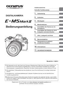 Bedienungsanleitung Olympus E‑M5 Mark II Digitalkamera