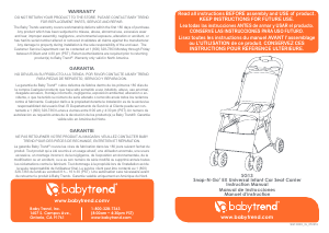 Handleiding Babytrend SG13 Snap n Go Kinderwagen