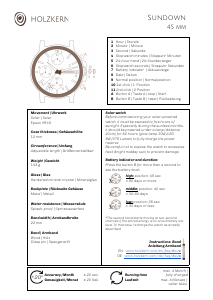 Manual Holzkern Missoula Watch