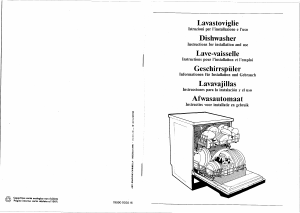 Manuale Smeg PK423 Lavastoviglie