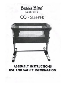 Manual Bubba Blue Co-Sleeper Cot
