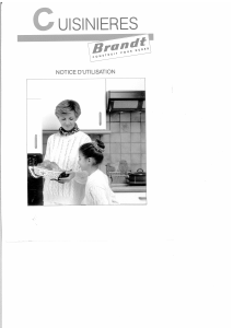 Mode d’emploi Brandt 531GO1B Cuisinière