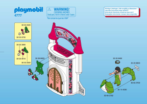 Bruksanvisning Playmobil set 4777 Fairy Tales Bärbar enhörning slottet