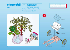 Manuale Playmobil set 5021 Fairy Tales Principessa e principe con carro e cascata