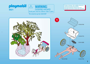 Bedienungsanleitung Playmobil set 5021 Fairy Tales Prinzenpaar mit Kutsche und Wasserfall