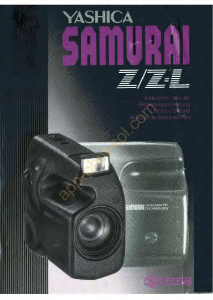 Mode d’emploi Yashica Samurai Z-L Camera