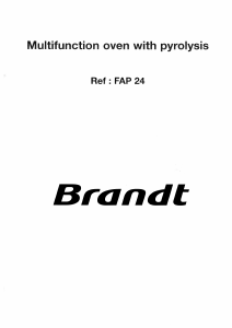 Handleiding Brandt FAP24X1U Oven