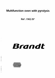 Handleiding Brandt FAQ25W1U Oven