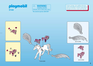 Handleiding Playmobil set 5144 Fairy Tales Pegasuspaard met kaptafel