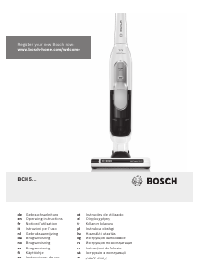 Kullanım kılavuzu Bosch BCH51841 Elektrikli süpürge