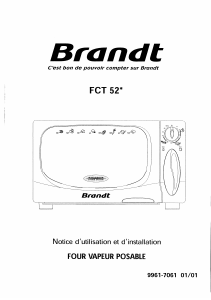 Mode d’emploi Brandt FCT52W1E Four