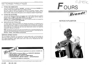 Mode d’emploi Brandt FLP797C Four
