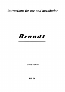 Handleiding Brandt FLT24X1U Oven