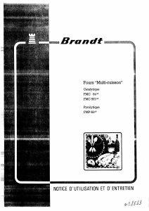 Mode d’emploi Brandt FMC597B Four