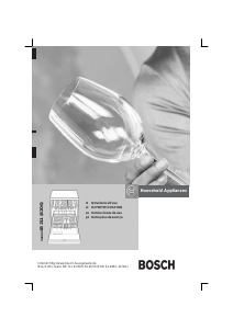 Manual Bosch SHI46A55EU Máquina de lavar louça