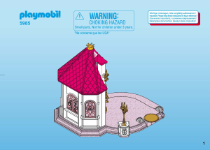 Handleiding Playmobil set 5985 Fairy Tales Prinsessenkamer met pegasus