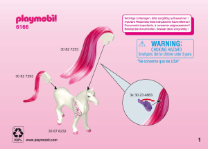 Handleiding Playmobil set 6166 Fairy Tales Prinses Rosalie met paard om te verzorgen
